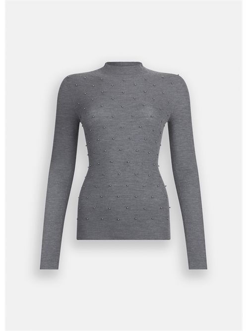 Maglia 100% lana con applicazioni LIU JO | MF5030MA77Q/02050
